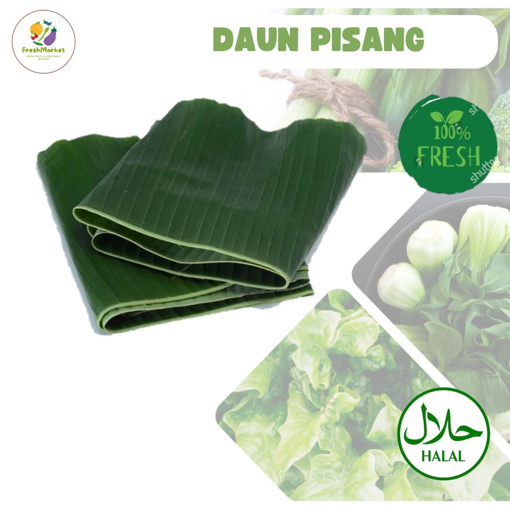 

Daun Pisang Besar Bersih Lebar Per Ikat Sayurinstant