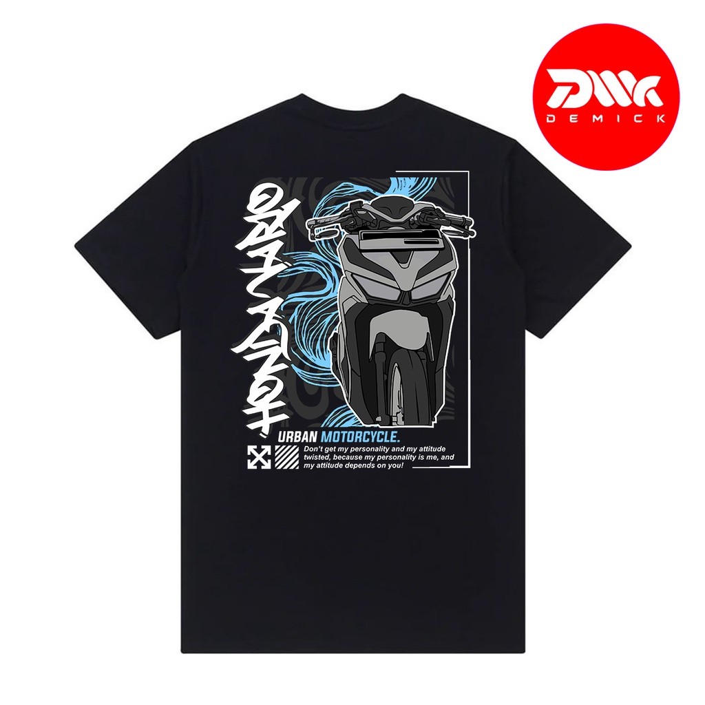 Kaos Motor Honda Vario 150 Kaos Motor Vario Urban Motorcycle black