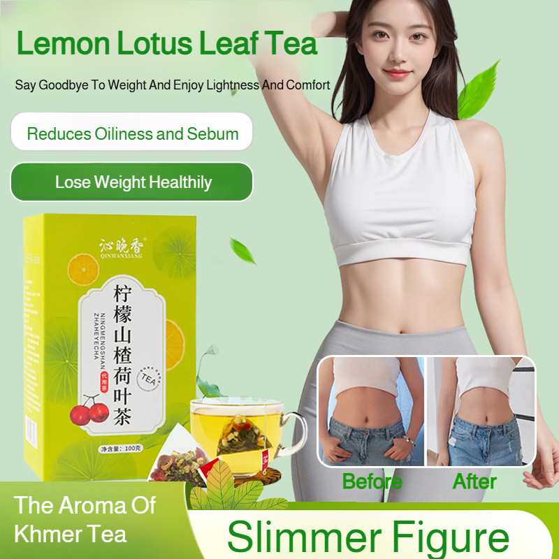 

❤100g (5g*20 bungkus) teh daun teratai lemon hawthorn/biji cassia hawthorn winter melon irisan lemon direndam dalam air untuk diminum teh krisan/kulit jeruk, hawthorn, daun teratai, lemon, biji cassia