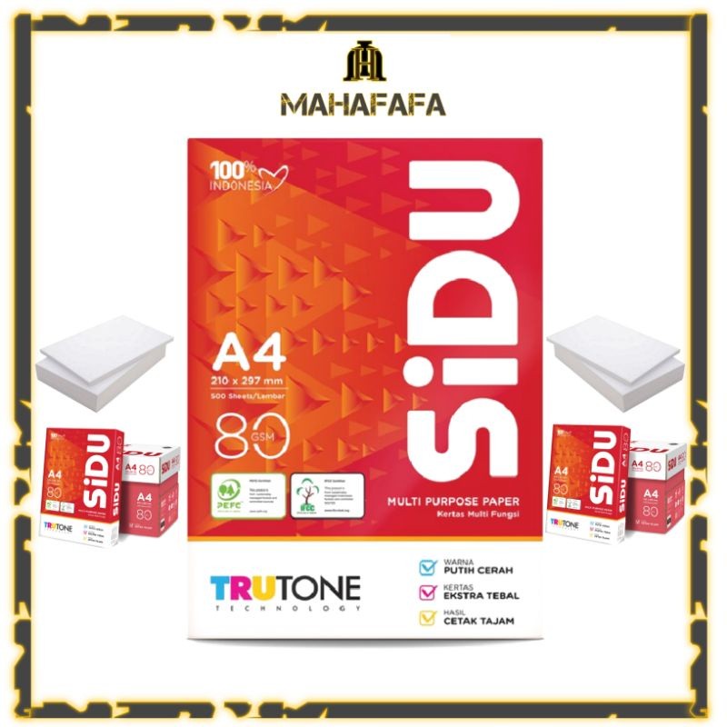 

Kertas A4 80 Gram SIDU Sinar Dunia 1 Kg 250 Lembar
