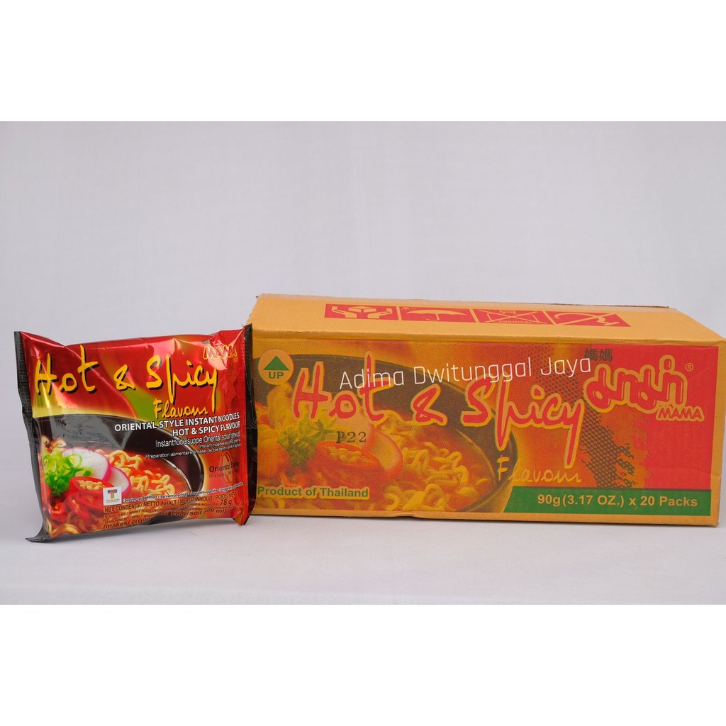 

MAMA Hot & Spicy Flavour / Mi Instan Pedas Thailand 70 gr x 20 - Karton