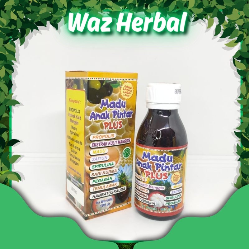 

ORIGINAL | Madu Anak Pintar Plus Propolis 180gr Assalamah | Waz Herbal