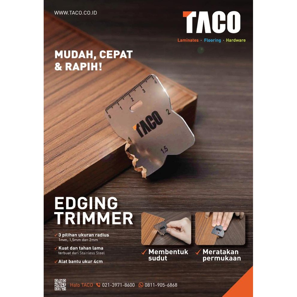 taco edging trimmer / alat untuk merapikan pinggiran HPL