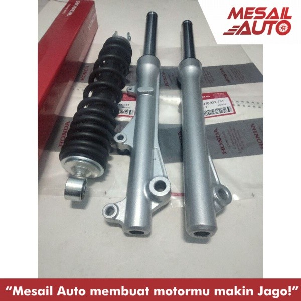 Shockbreaker belakang + as shock + tabung depan beat karbu lama KVY