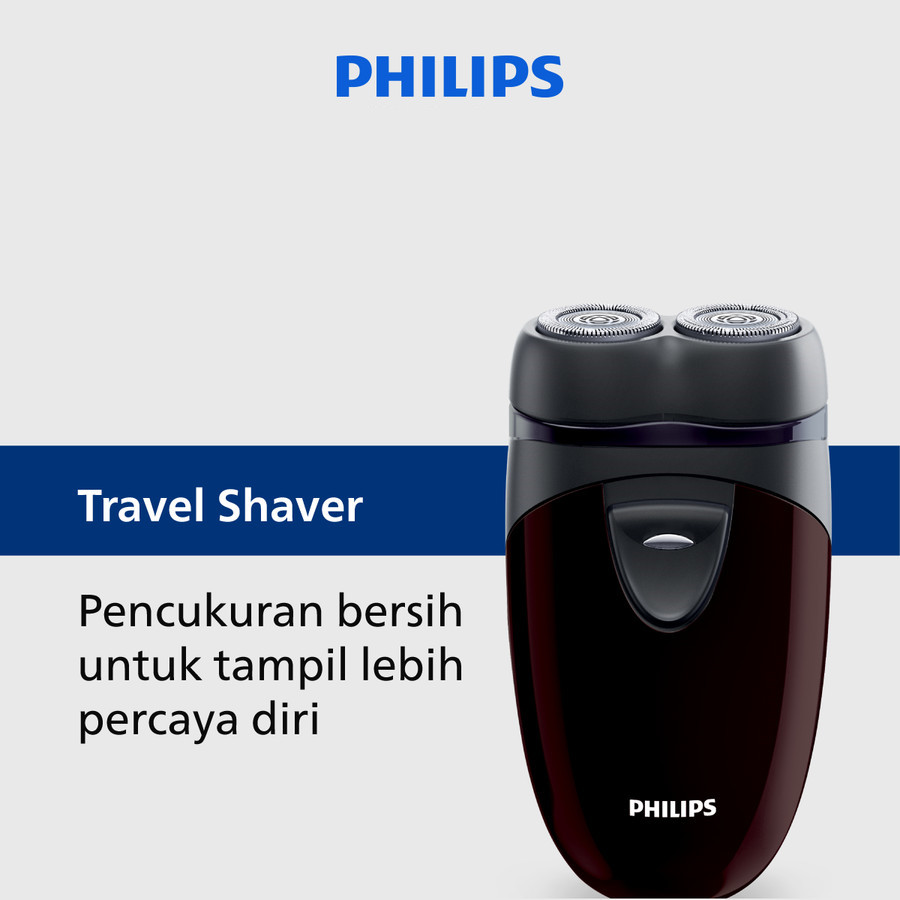 Philips Travel Shaver | Electric Shaver | Alat Cukur Elektrik Kumis dan Jenggot Pria | Cukur Tanpa I