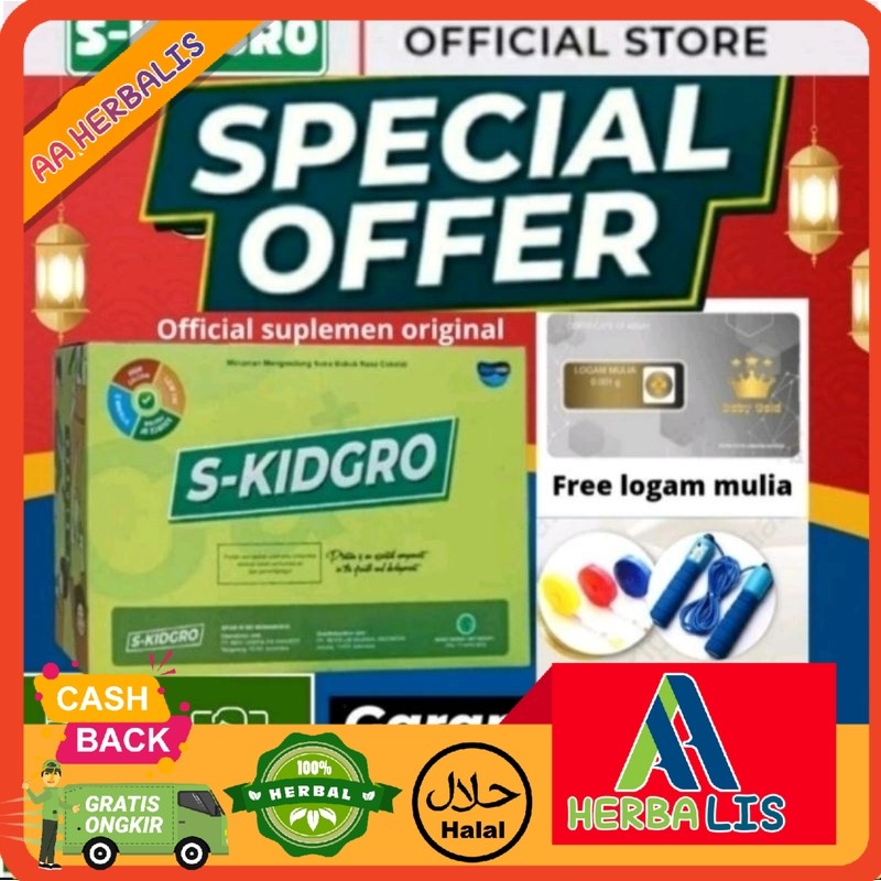 

S KIDGRO Susu Peninggi Badan Terbaik Anak Meningkatkan pertumbuhan tinggi badan dan kecerdasan Otak 1 Box 10 Sachet S KidGrow Meningkatkan pertumbuhan tinggi badan dan kecerdasan Otak