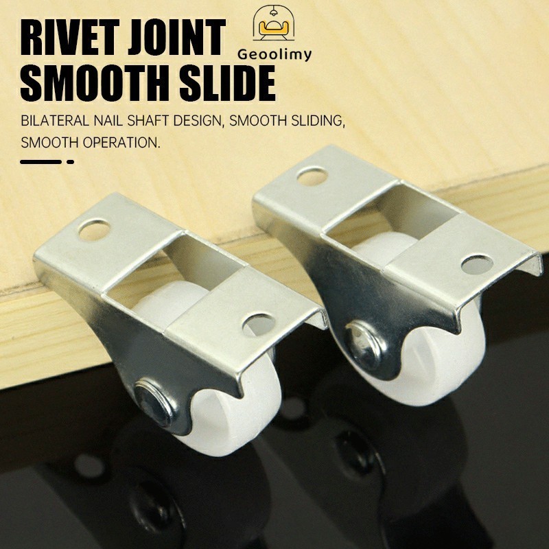 Roda Kastor Plate Pvc Nylon / Roda Troly Etalase 1 InchMATI & Hidup / Geoolimy