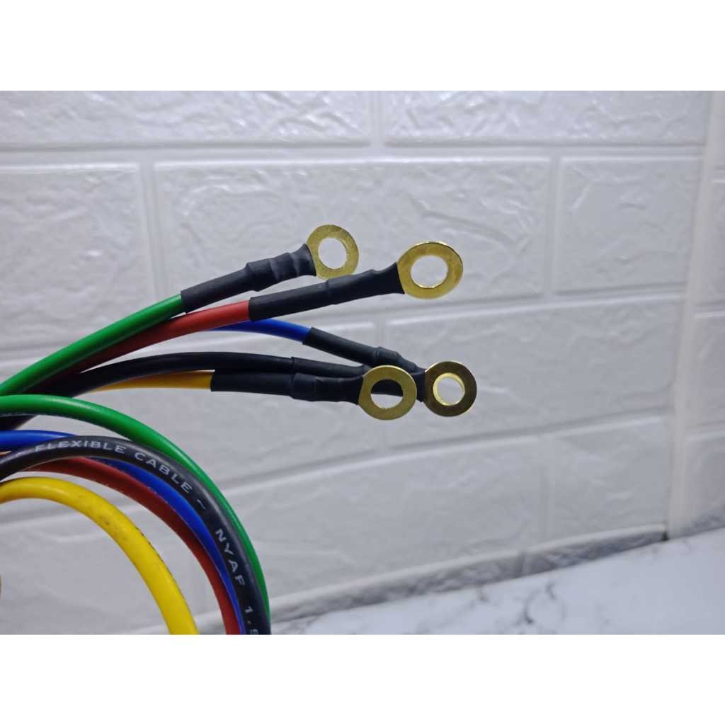 Kabel Grounding NYAF 2.5mm Plus 2 Scun Kabel Negatif Positif Kabel Negatif Motor 2.5mm