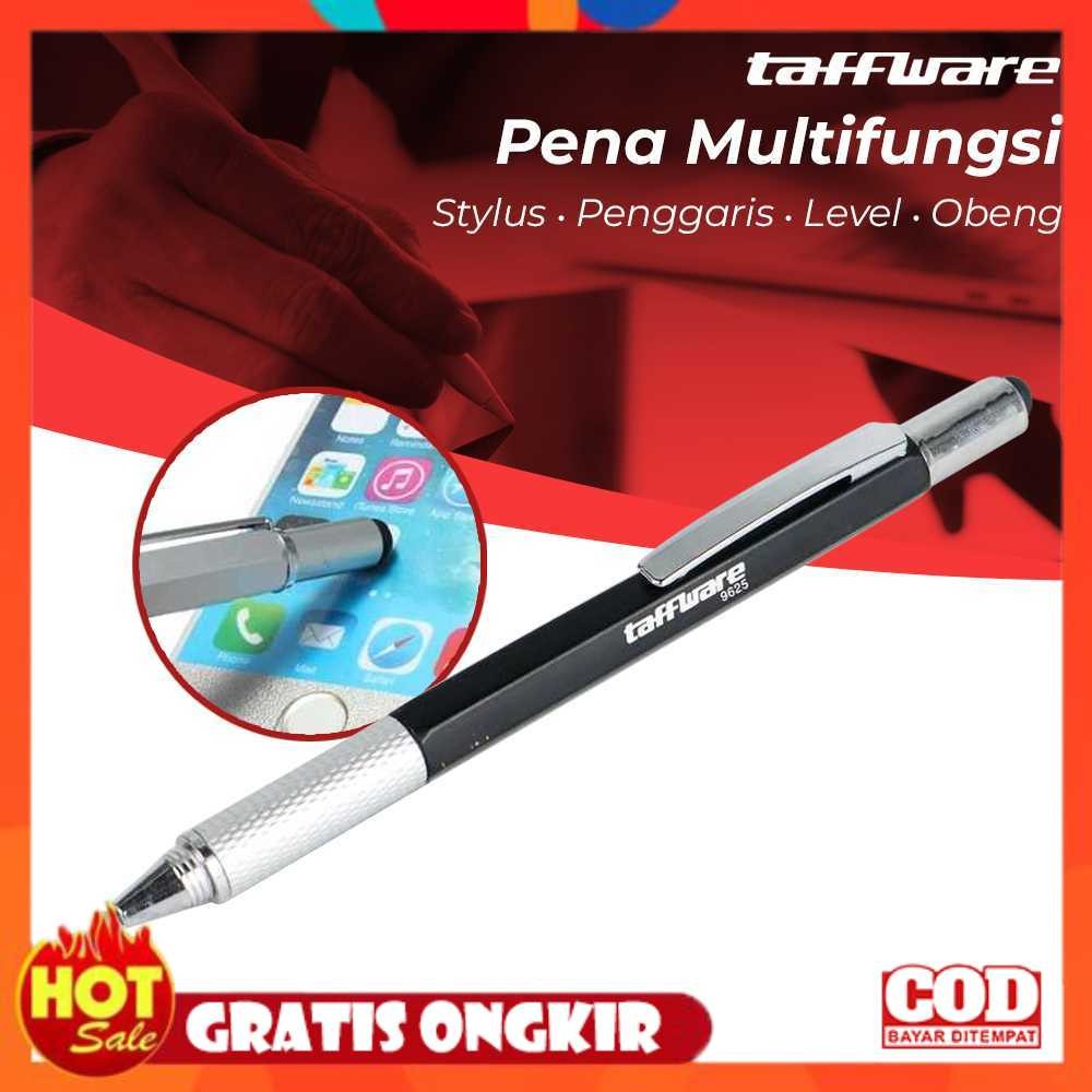 

Taffware Pena Multifungsi Plastik Stylus Penggaris Waterpass Obeng - 9625