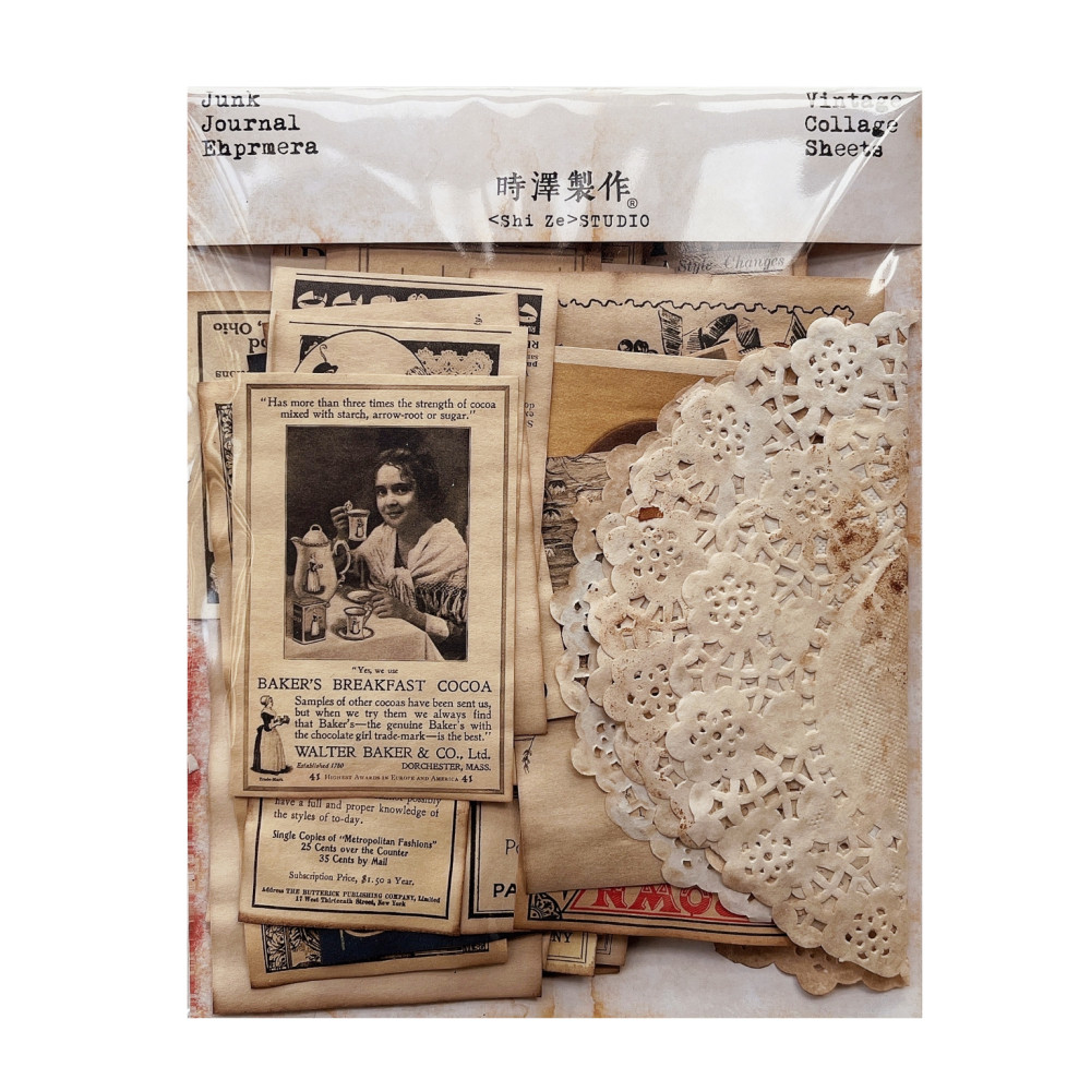 

Handmade Coffee Dyed Paper Doilies Material Ephemera Journal Decoration Label Bill Postmark Page Paper DIY Scrapbooking Craft