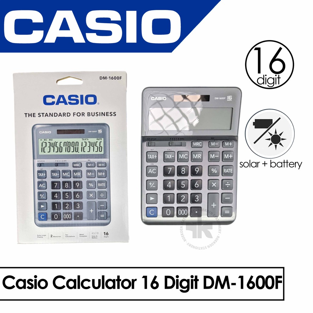 

Casio Calculator 16 Digit DM-1600F