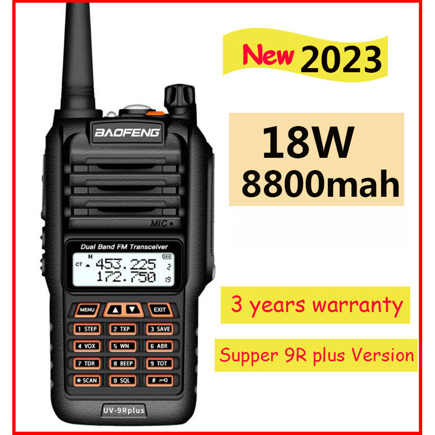 2024 Baofeng UV 9R plus Upgrade uv9r 40 km 50km walkie talkie 18W hf transceiver vhf uhf ham rao lon