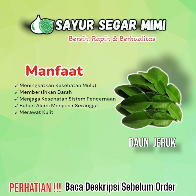 

Daun Jeruk - Sayur Palembang