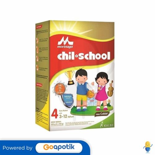 

Morinaga Chil School 4 Usia3-12 Tahun Rasa Coklat 800 Gram Dus