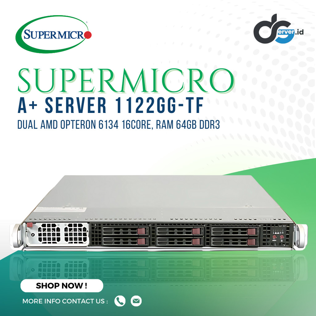 Server Supermicro 1U A+ SERVER 1122GG-TF