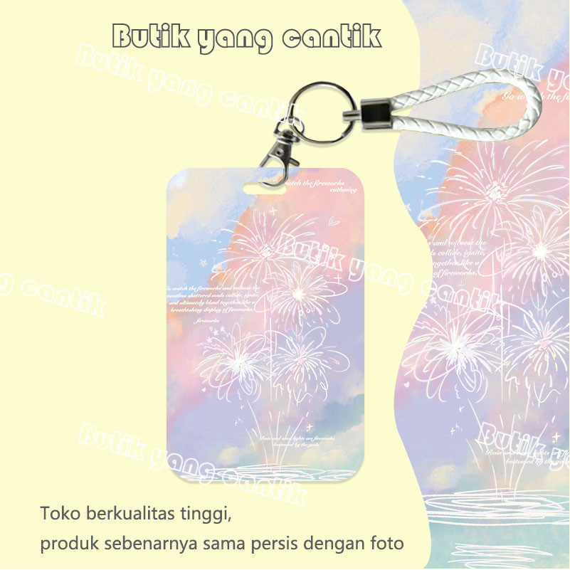 

ID CARD HOLDER,Tempat Kartu Mode Kembang Api Fantasi, Cocok untuk Kantor/Sekolah, Kartu Pelajar/Kartu Transportasi, Kartu Akses, KTP, Flazz, Kartu Kredit Elektronik dan Uang Elektronik.