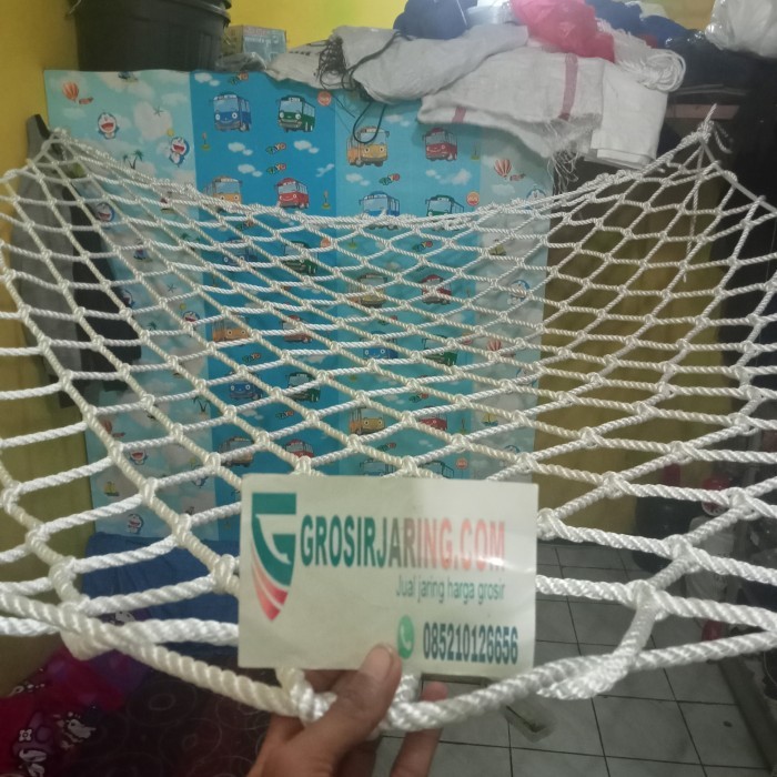 ✨TERLARIS  -jaring tali tambang nilon 10mm,jaring pengaman,jaring outboond hammock - lubang 15cm