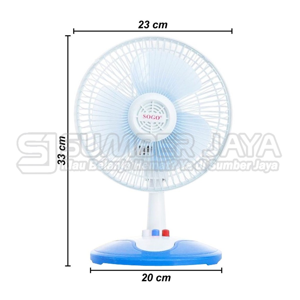 SOGO 8 Inch Kipas Angin Meja Desk Fan
