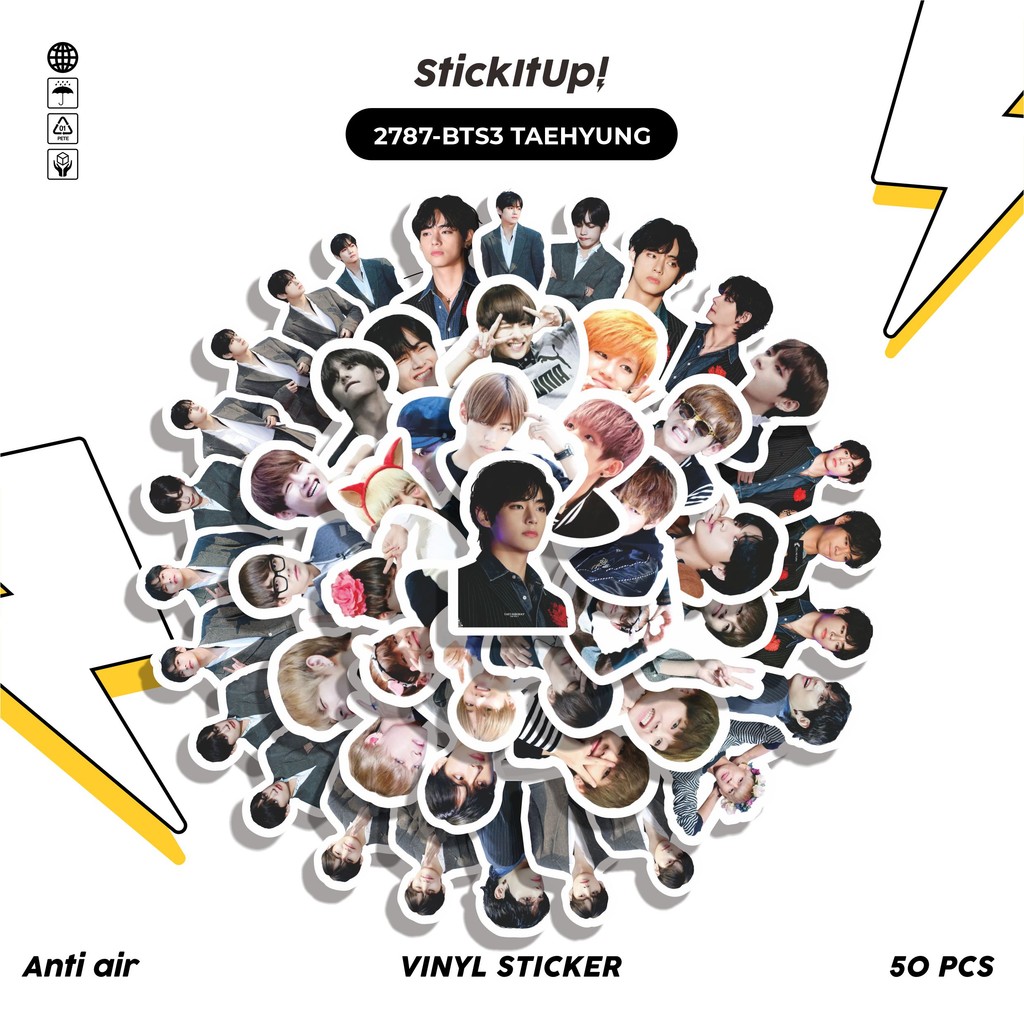 

COD✨ 50 Pcs Stiker TAEHYUNG SERIES 01 Lucu Anti Air Untuk Dekorasi Notebook Sepeda Skateboard Handphone DIY