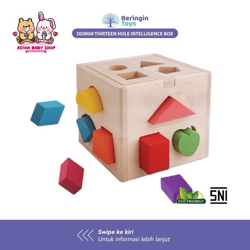Beringin Toys Thirteen Hole Intelligence Box DDM08 / Puzzle Anak