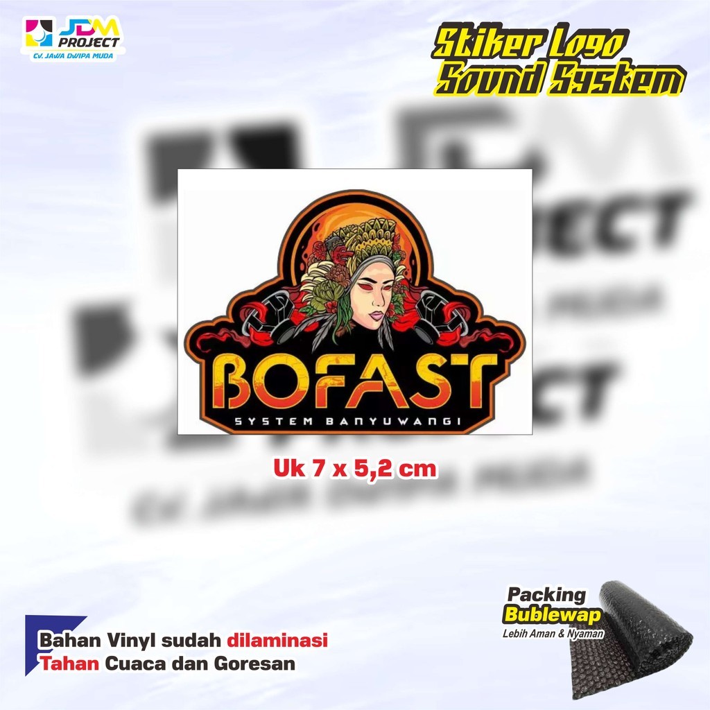 

Cetak Kilat - Stiker Sound System BOFAST AUDIO