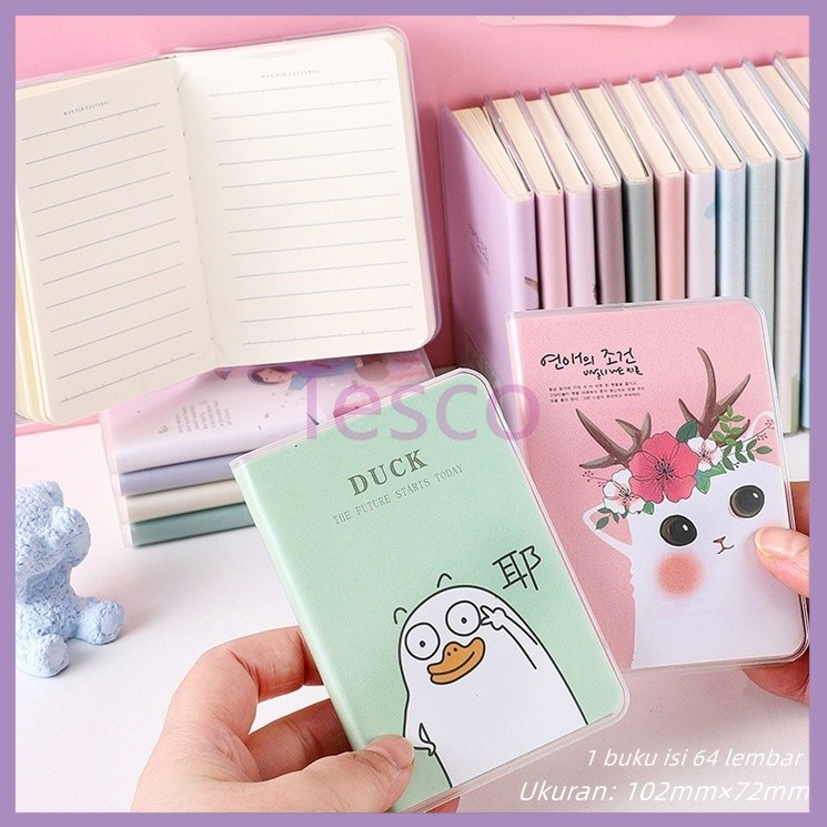 

Tesco BUKU CATATAN MINI MOTIF KARTUN / BUKU AGENDA PGS/Buku catatan jaket PVC