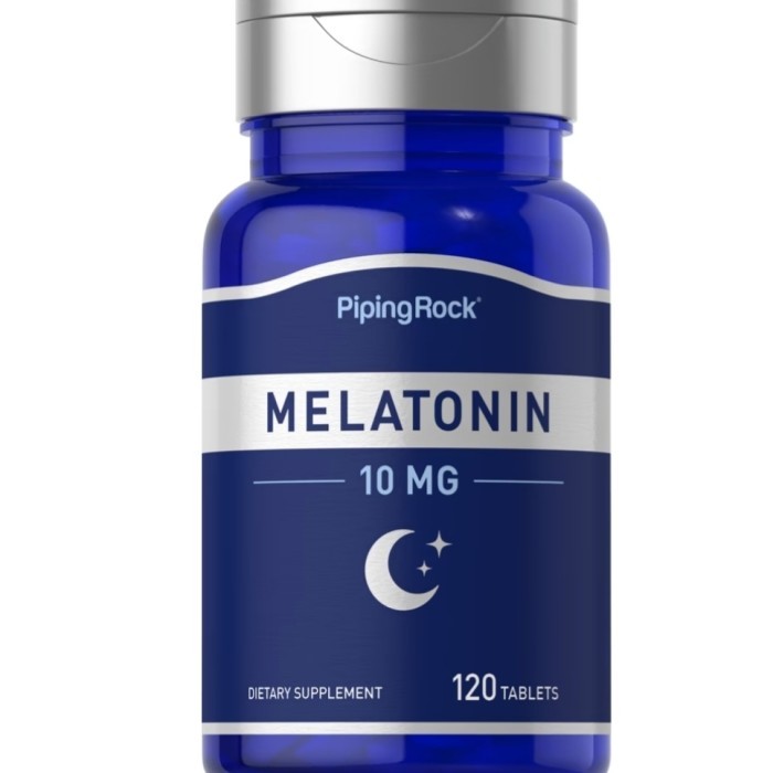 Pipingrock melatonin 10 mg isi 120 with theanine - tablet