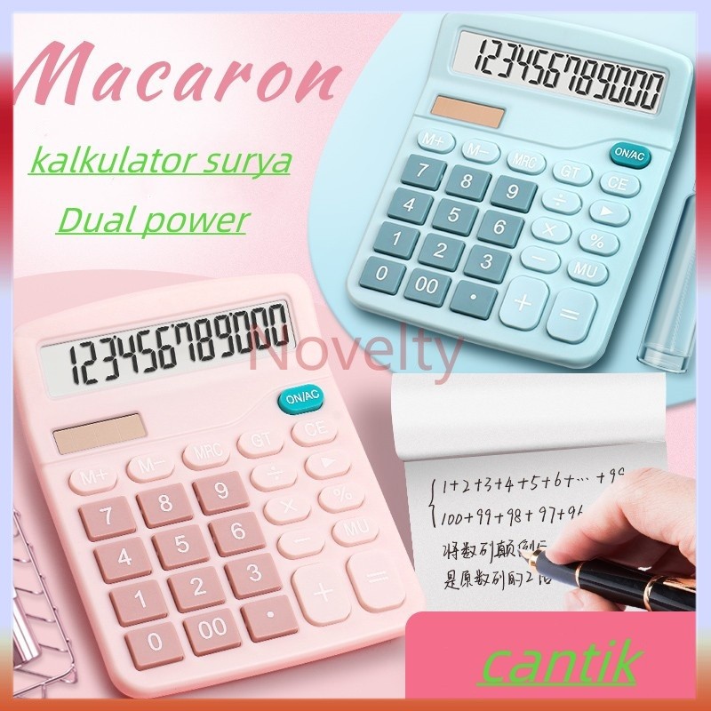 

Novelty Kalkulator Surya, Kalkulator Warna Bergaya 12-Bit
