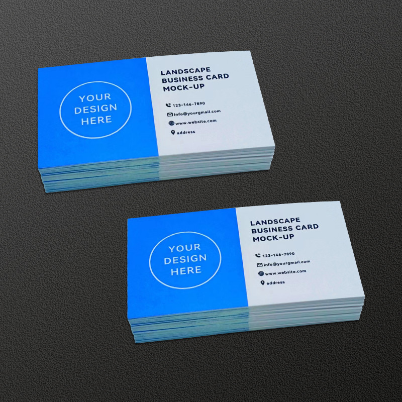 

100pc/200pc/500pc/1000pc/lot Paper business card 300gsm paper cards with logo printing 90x53mm