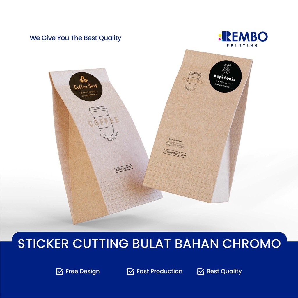 

CETAK STIKER CHROMO BULAT / LABEL NAMA / LABEL MAKANAN TOPLES KEMASAN BOTOL MINUMAN CUSTOM CHROMO