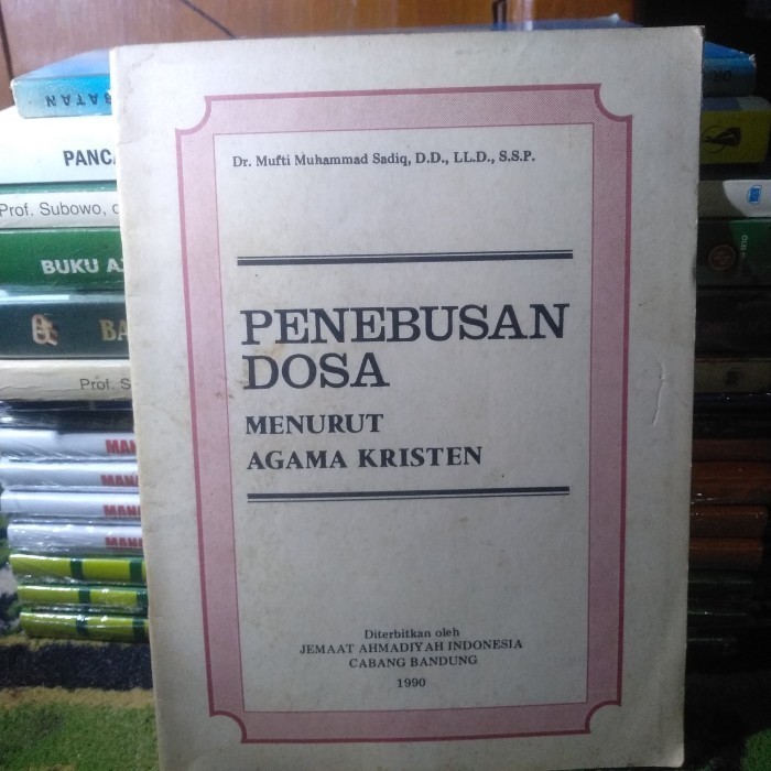 Buku Pemebusan Dosa Menurut Agama Kristen - Mufti Muhammad Sadiq