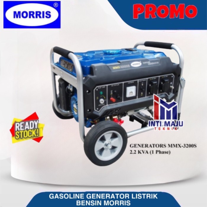 Mesin Genset Listrik Bensin Generator 2.2KVA MORRIS MMX 3200S