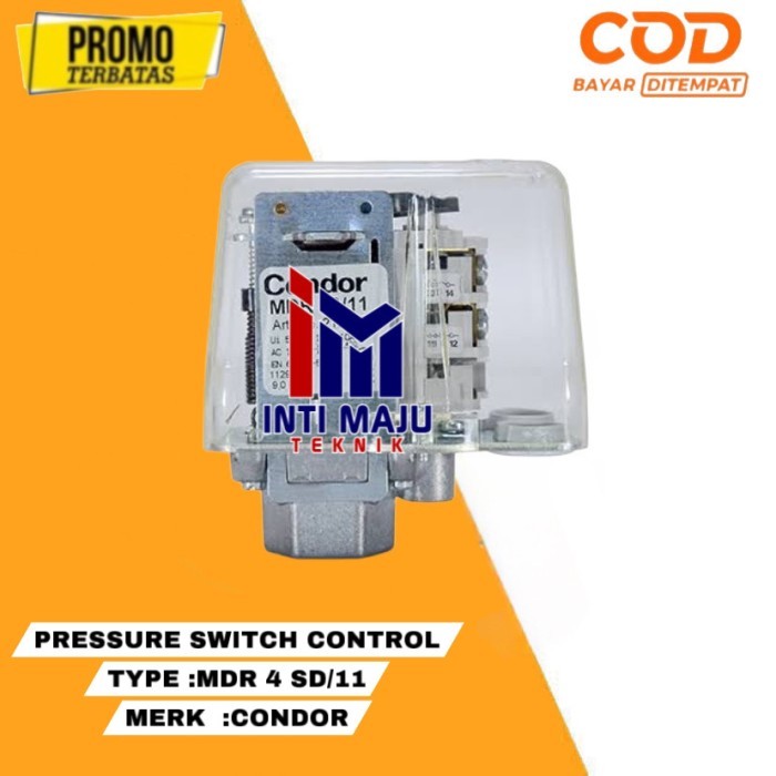 Pressure Switch Condor MDR 4 SD/11 Otomatis Condor MDR