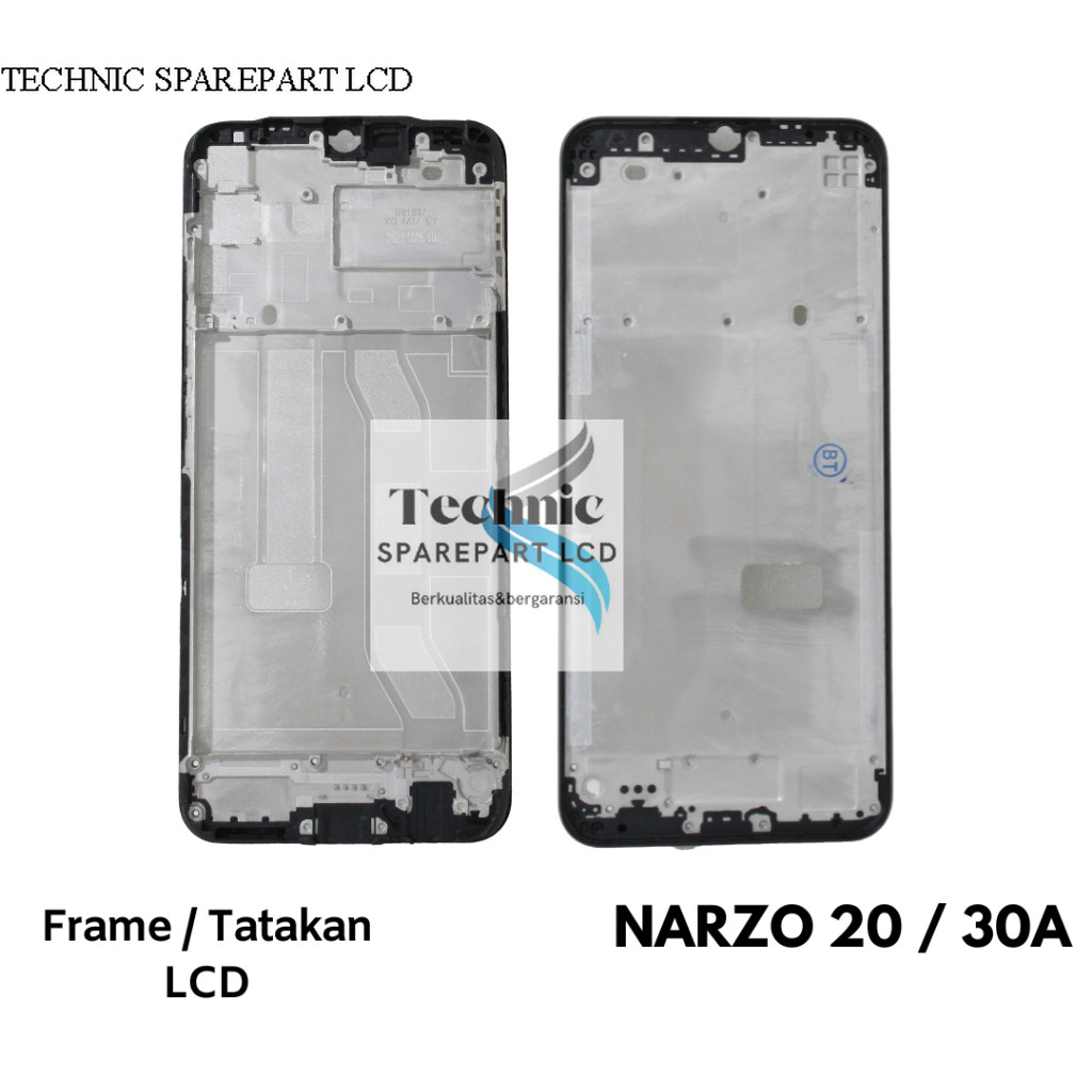 FRAME BEZZEL TULANG TENGAH DUDUKAN LCD REALME 20 2020 / NARZO 30A / C25 / C25S 2021