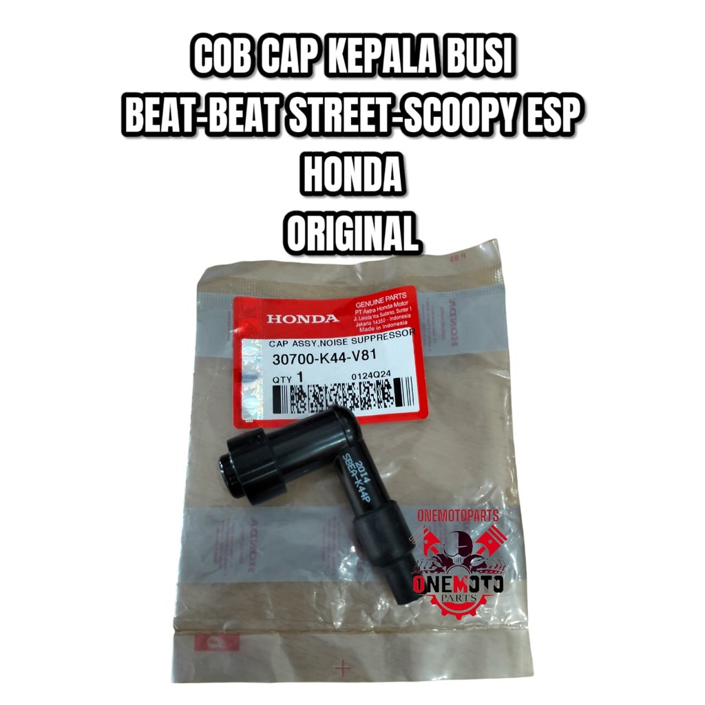 ORIMOTO- COB CAP KEPALA BUSI BEAT BEAT STREET SCOOPY ESP HONDA 30700-K44-V81 ORIGINAL