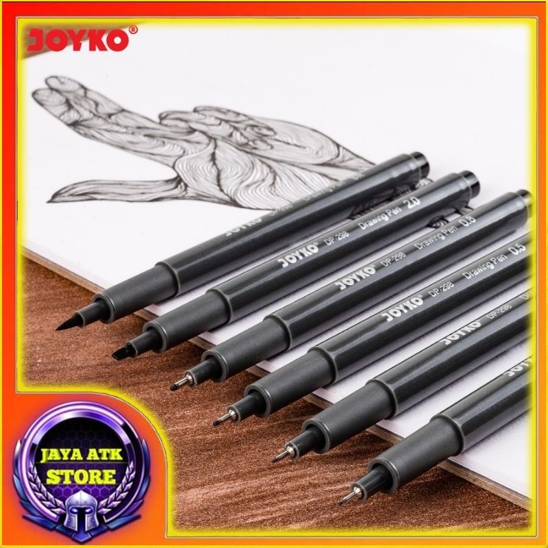 

Drawing Pen DP-298S 1 Set Pena Gambar Isi 6 Ukuran