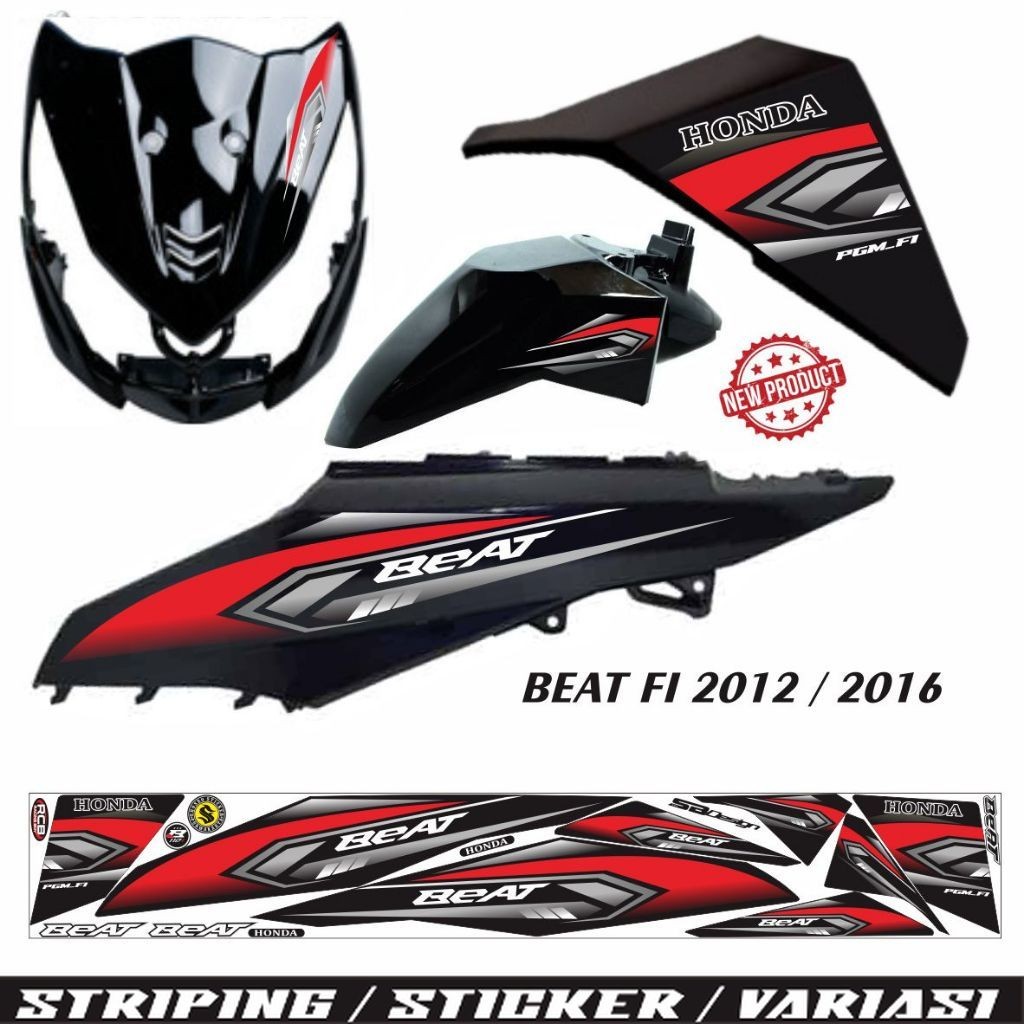 STIKER BEAT FI VARIASI / STRIPING BEAT 2013 STIKER LIS