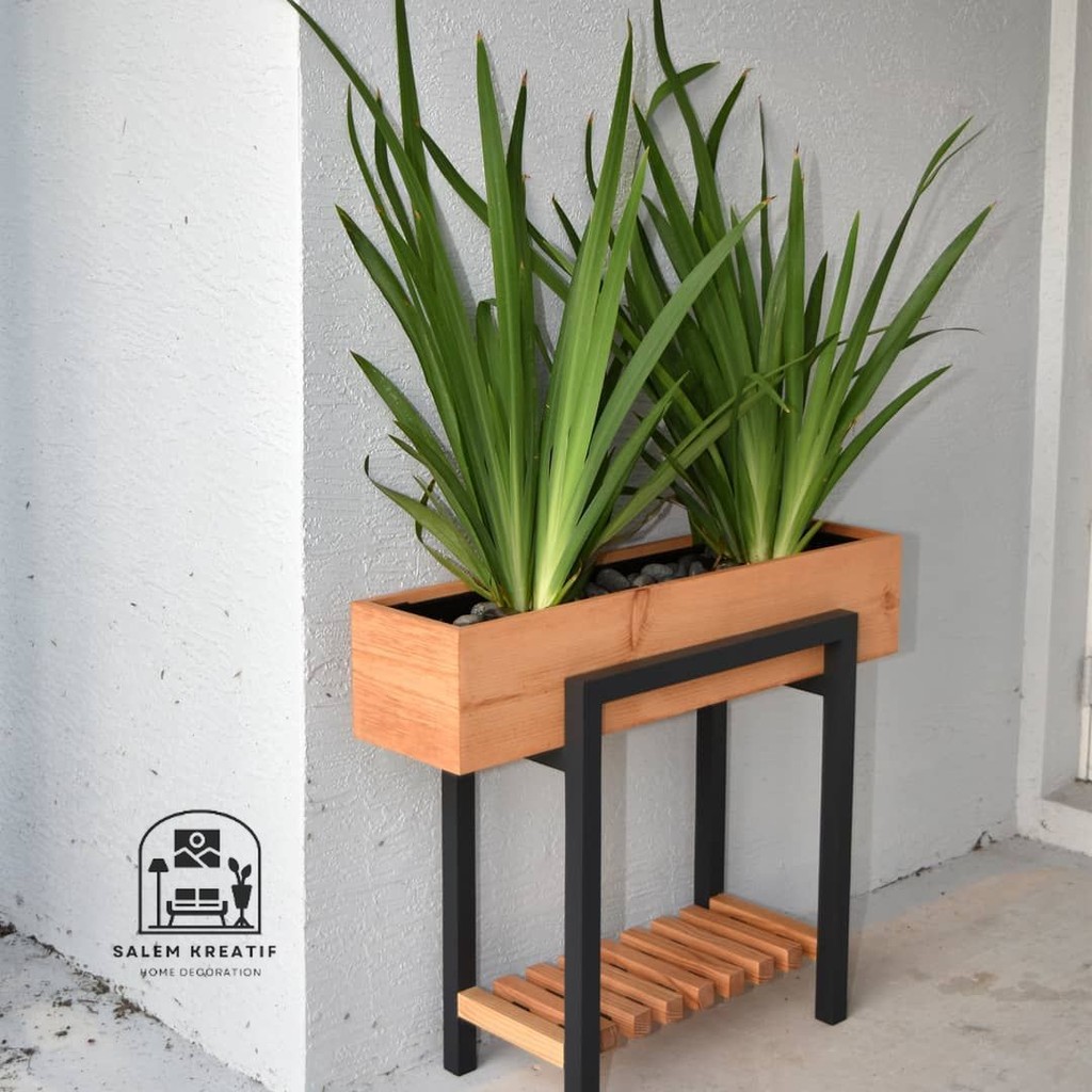 Vas Bunga Kayu Vas Aestetik Kayu Minimalis