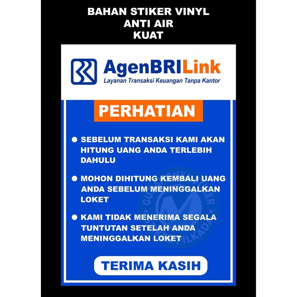 

STIKER VINYL MOHON CEK KEMBALIAN MODEL 2