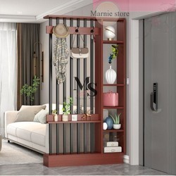 Partisi Minimalis Rak Penyekat Ruang Tv Ukuran 200x20x200 full kayu solid