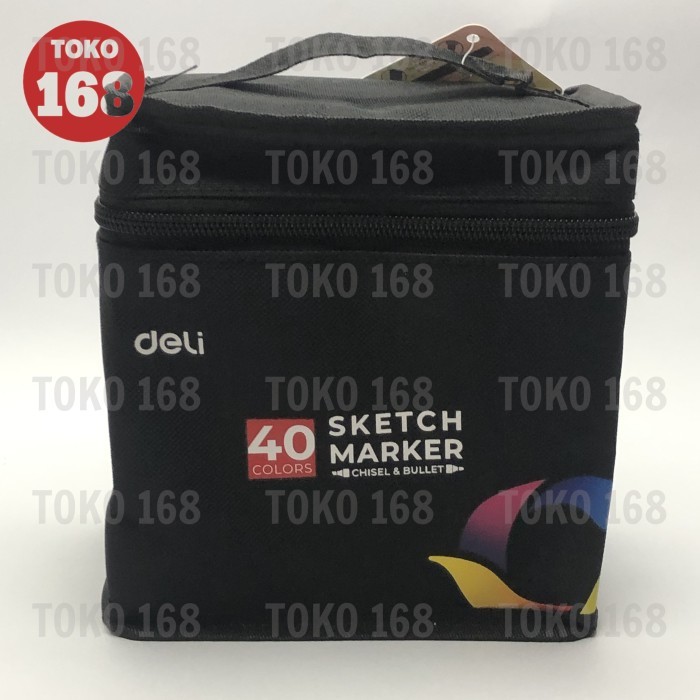 

[New Arrival] DELI Color Marker /Spidol Warna Dengan Tas 40 Warna 70806-40 (SET)