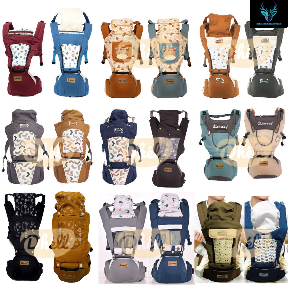 Snobby Gendongan Bayi Hipseat Snobby / Hipseat 6 Posisi