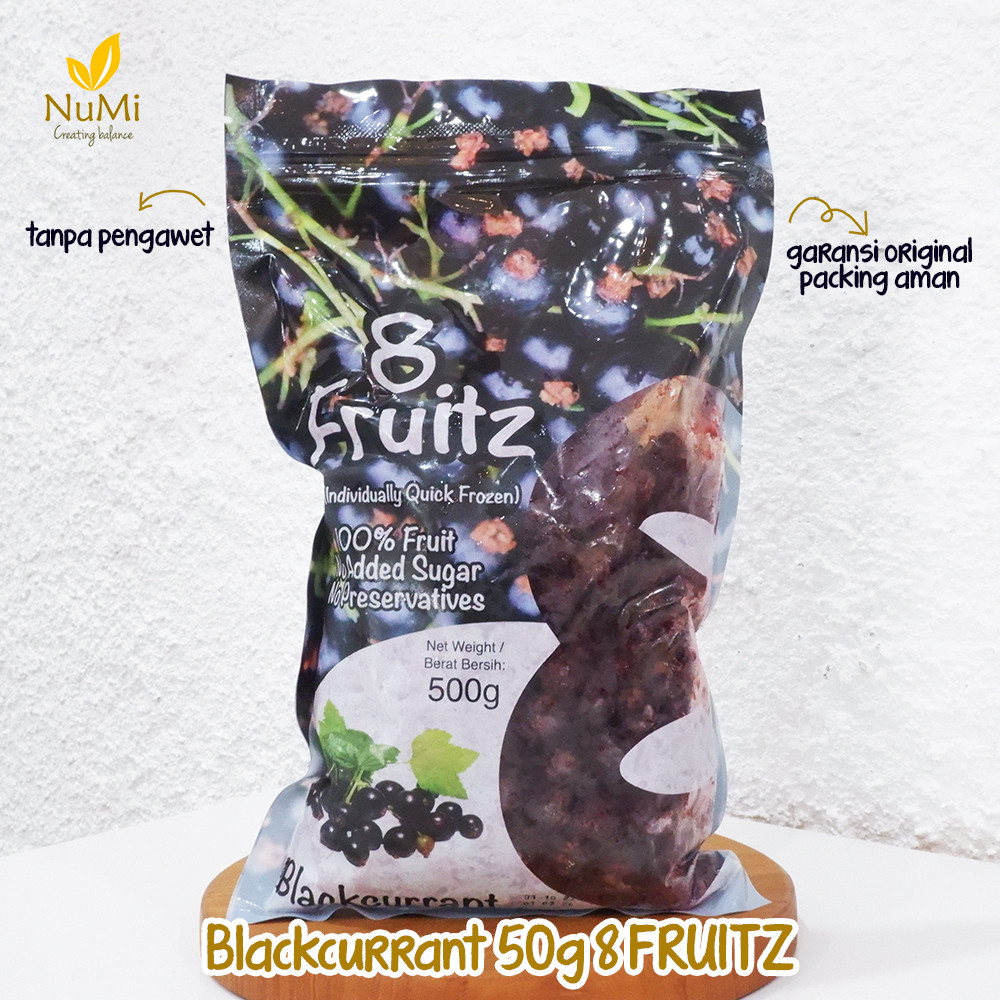 

500G IQF BLACKCURRANT Frozen Buah Blackcurrant Beku - 8 FRUITZ