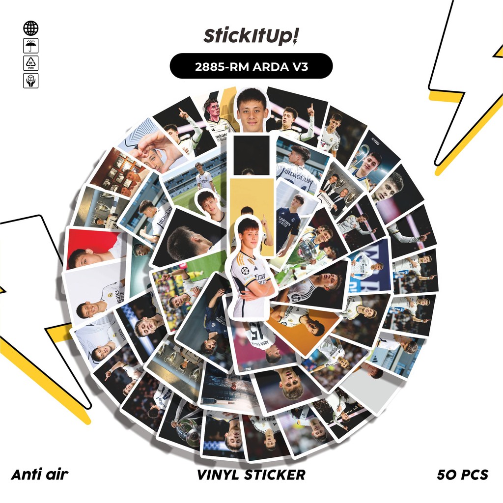 

COD 50 Pcs Stiker RM ARDA V3 Lucu Anti Air Untuk Dekorasi Notebook Sepeda Skateboard Handphone DIY