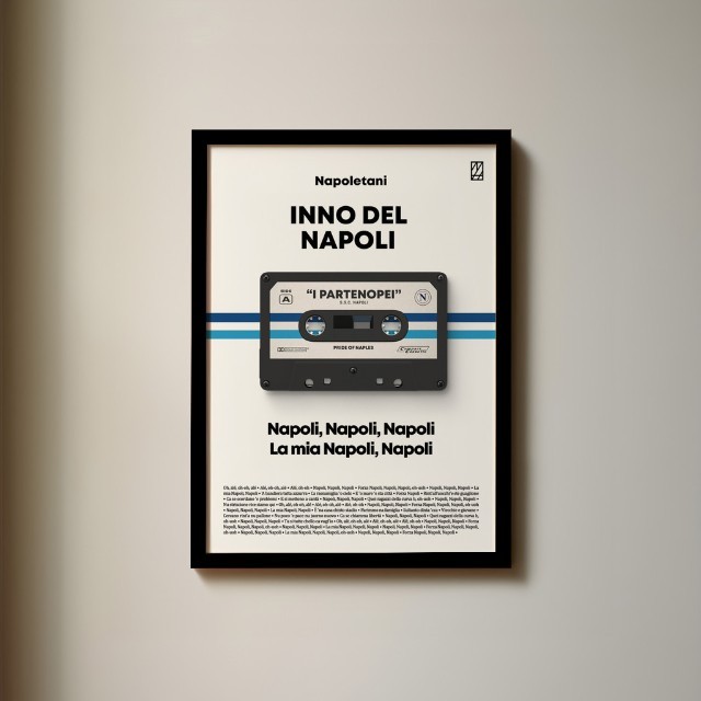 Poster S.S.C. Napoli | Window to Anywhere - Napoletani | Inno Del Napoli | Napoli, Napoli, Napoli, L