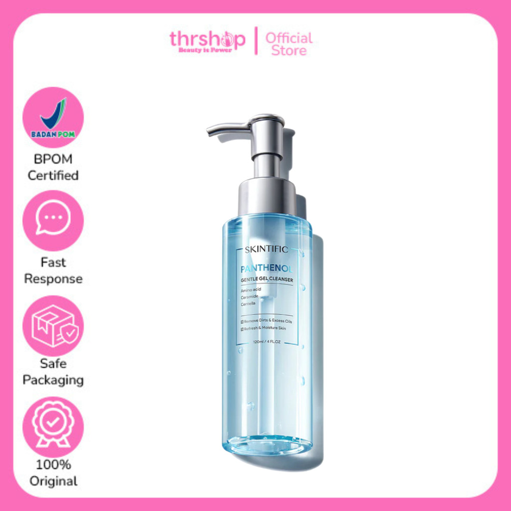 SKINTIFIC - GENTLE GEL CLEANSER 120ML | FACIAL WASH ACNE GLOWING BARIER ANTI-AGING EXFOLIATING