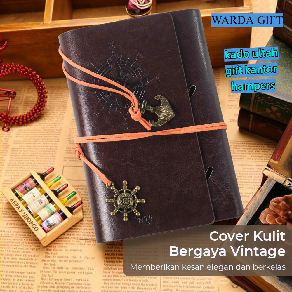 

Buku Agenda Jurnal Isi Polos Vintage Leather Notebook Diary A6 72GSM 140 Halaman Blank