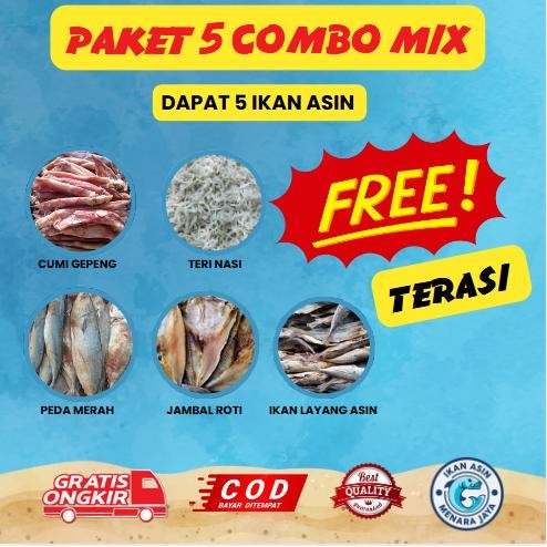 

PAKET [5 IKAN ASIN] COMBO MIX MENARA JAYA