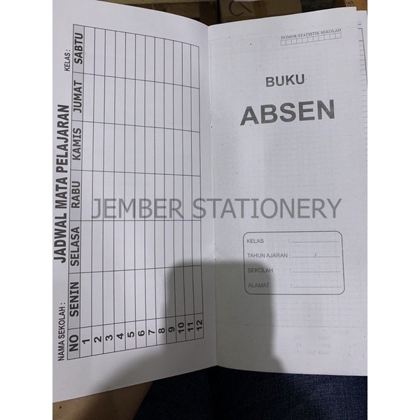 (25 Buku) Buku Absen Batik | Buku Absen Murah