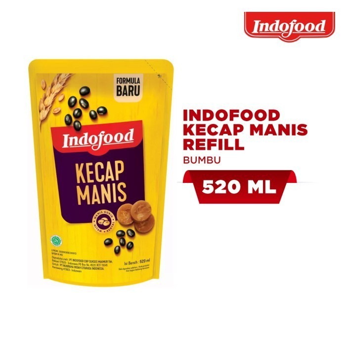 

NEW ITEM INDOFOOD KECAP MANIS PCH 520ML BAHAN MASAK